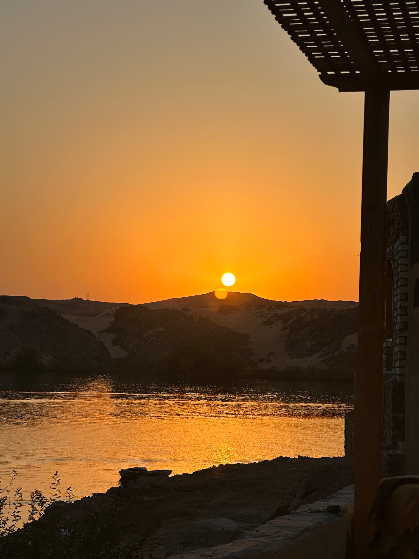 Nubian sunset over the Nile near Heisa Island, Aswan